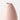 Fenya vase in blush showing a close up of the narrow neck opening and smooth ceramic finish.