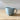 Flax Cup with handle in duck egg, a 180ml ceramic mug with a contemporary, organic shape, microwave and dishwasher safe.