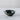 Medium Flax Fruit Bowl in charcoal ceramic, 19cm, minimalist design.