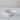 Medium Flax Fruit Bowl in white ceramic, 19cm, minimalist design.