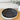 Flax Salute Bowl in charcoal, a 34cm wide ceramic bowl with a glossy dark interior and white exterior, microwave and dishwasher safe.