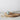 Handcrafted ceramic sugar pot in duck egg, 7cm high by 6cm wide, on a round wooden board with a spoon and towel.
