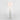 White floor lamp with white shade