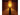 A table lamp with a glowing warm yellow cylindrical shade and a dark tapered base, shown lit against a dim brown background.