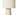 A close-up of a table lamp with a textured off-white ceramic base and a matching cylindrical fabric shade, shown against a plain white background.