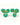 Flora flower stud earring featuring a three-petalled enamel flower design in green with a gold-plated stainless steel stud.