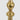 Gold Finial large size close-up view highlighting the intricate metallic texture and sophisticated gold design.