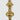 Gold Finial medium size close-up view showing the detailed metallic craftsmanship and elegant holiday aesthetic.