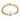 Gold Plated Bracelet w Single Baroque Pearl featuring a bold gold chain and naturally irregular pearl.