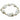 Gold Plated Stretch Baroque Pearl Bracelet featuring irregular white baroque pearls with small gold plated bead accents.