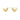Gold stud abstract heart earrings featuring a charming abstract heart stud design with a high polish finish.