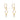 Infinity Pearl earrings featuring a graceful infinity loop drop design with a delicate freshwater pearl in a gold finish.