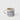Inked Mug in No Drama featuring a hand-painted blue ink rainbow, sun, and cloud motif on white ceramic.