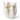 Ivory tulip vase 38cm displaying the decorative porcelain vessel for interior accenting.