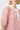 Close-up detail of the Jacqueline Top in White and Red Stripe showing the broderie anglais ruffle collar.
