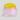 Large pink sprayed glass Jar Puffy featuring a bright yellow lid.