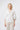 Ruffled tie neckline detail on the Joanne Shirt Jacket by Kireina
