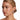 Model wearing the Kitt tiered crystal drop earrings for a bridal or special occasion look.