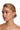 Model wearing the Kitt tiered crystal drop earrings for a bridal or special occasion look.