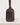 Side profile view of the Large Bolster Bag highlighting its spacious cylindrical shape and polished mahogany leather finish.