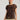 Lavish Top Choc Sequin featuring a classic capped sleeve sequined design with a loose silhouette and a round neckline, shown in a front view.
