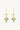 Lotus Apatite Gold Earring featuring a trio of marquise and pear apatite stones in a bezel-set design.
