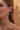 Model wearing the Lotus Moonstone Silver Earring, featuring sterling silver with marquise and pear moonstones.
