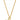 Close-up view of the Luxe Audrey gold necklace showing the t-bar toggle closure and brilliant solitaire stone.