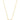 Close-up view of the Luxe Hillie gold necklace highlighting the pear-shaped diamond-alternative gemstone pendant.