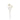 Studio full view of the artificial Magnolia Spray White, showcasing delicate white blossoms, buds, and a realistic brown stem.