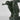 black sculpture - man - the white place