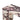 Marble console with curved legs Bulgari Red Marble close-up view highlighting the detailed matte finish top.