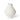 Medium 40cm Matte Round Vase, a white ceramic standalone decorative centerpiece by Elme Living at The White Place. Ideal for minimalist store displays and residential styling.