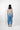 Back view of the Meadow Top - Flowers, a fitted 3/4 sleeve cotton top featuring a round neckline.