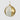 Melody Bell Gold and White 50cm featuring a large decorative metal hanging ornament for a dramatic holiday display.