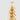 Metal Pleated Tree small size close-up view displaying the fine pleated tiers and charming star topper.