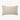 Mocha and white vertical stripe side of the reversible 30x50cm pure linen cushion by L & M Home at The White Place. Artisan hand-block printed decor