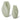 The group shot displays both sizes of the elegant narrow glass vase in mint, perfect for styling interior spaces.