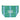 Oui pouch blue/green featuring a vibrant stripe pattern, recycled fabric, and a secure zip-top closure.