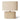Oval Concrete Look Lamp in mocha finish with linen shade, modern interior accent light.