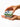 Hands holding a small rectangular Capiz shell treasure box in blue with a floral design.
