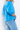 Poise Top Lagoon shown from the back view displaying back yoke gathers and refined tailoring in 100% ramie.