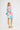 Porto Dress Perfect French true wrap style short dress featuring a V-shaped neckline and waist tie detail shown in a back view.