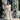 Positano cloud stripe pants crafted from a linen and cotton blend featuring an elasticated waistband and wide leg silhouette shown in a front lifestyle view.