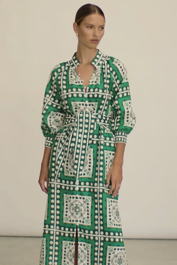 Parrot Flourish dress by ZK - Free shipping