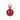 Red Hanging Bells 7cm featuring a vibrant metallic red finish complete with a matching red ribbon loop for your Christmas tree.