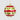 Red with green leaf capiz bauble featuring hand-painted green foliage, red stripes, and gold glitter details for festive holiday tree decoration.