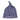 Royal blue Ribbed knotted baby beanie featuring a soft top knot and folded cuff.