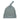 Sage Ribbed knotted baby beanie featuring a soft top knot and folded cuff.
