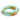 Riviera resin w gold bangle stack featuring a set of three bangles in aqua resin and gold-plated stainless steel.